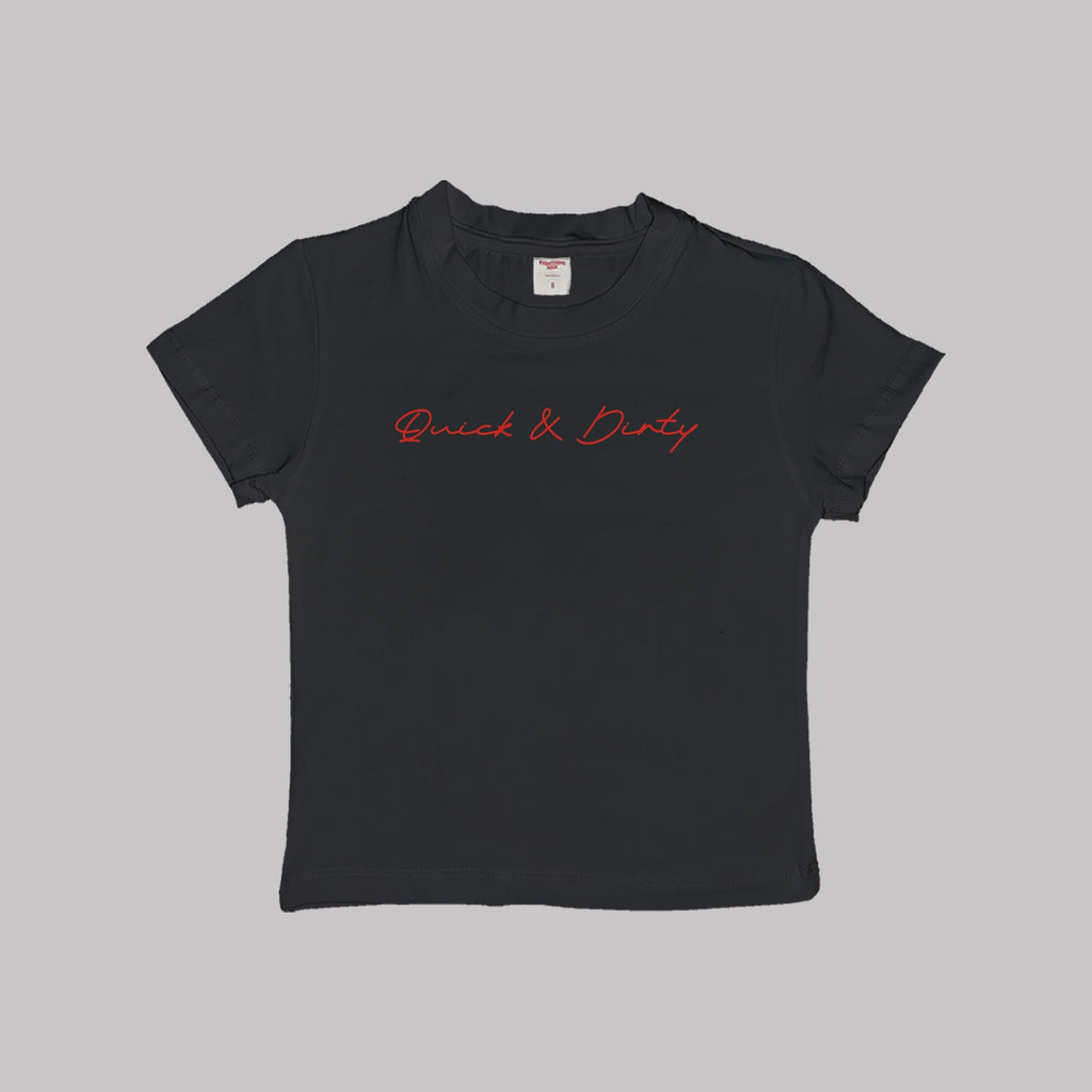 Camiseta corta "Quick And Dirty" para bebé