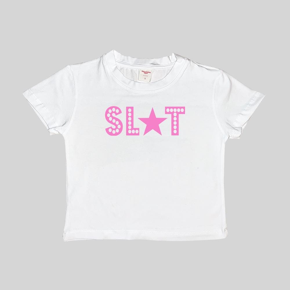 Slut Baby Tee Crop Top Y2k Shirt