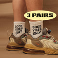 Calcetines Good Vibes Only (Pack de 3 pares)