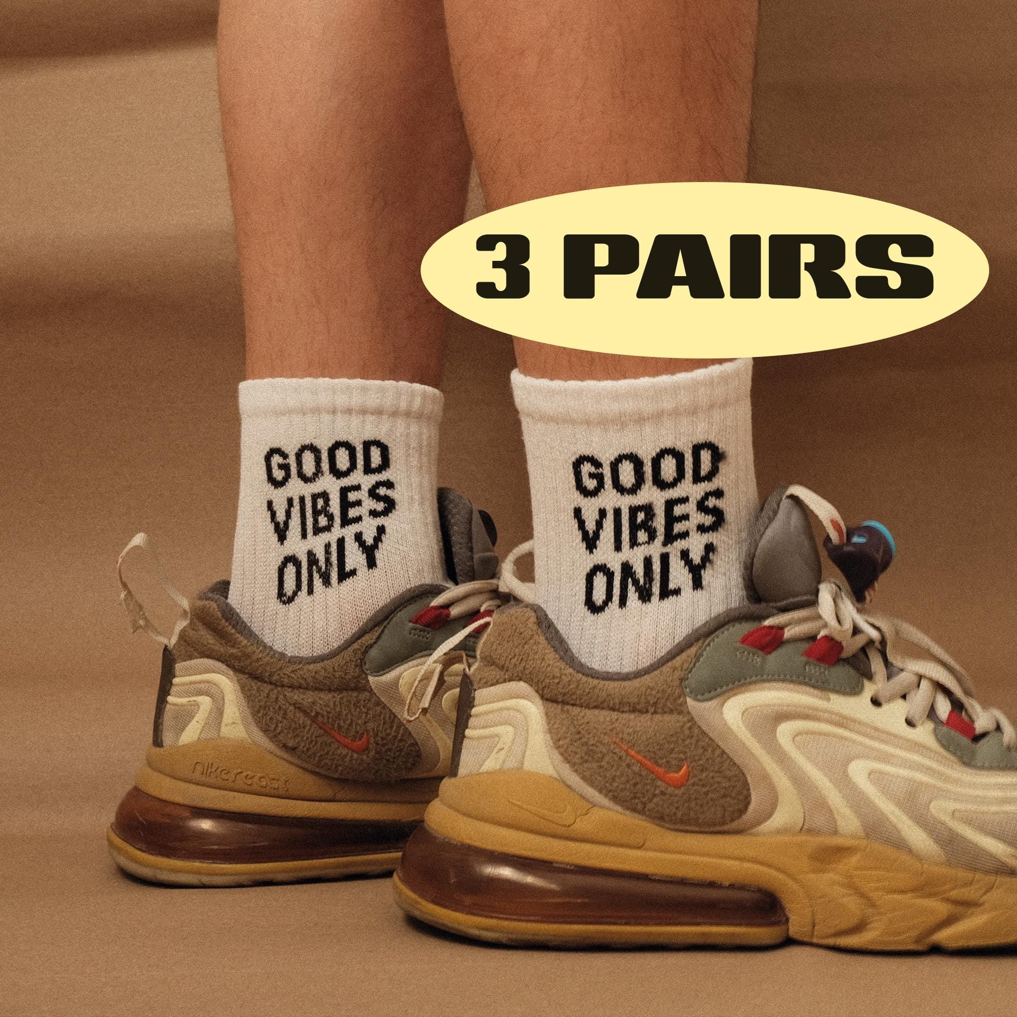 Calcetines Good Vibes Only (Pack de 3 pares)