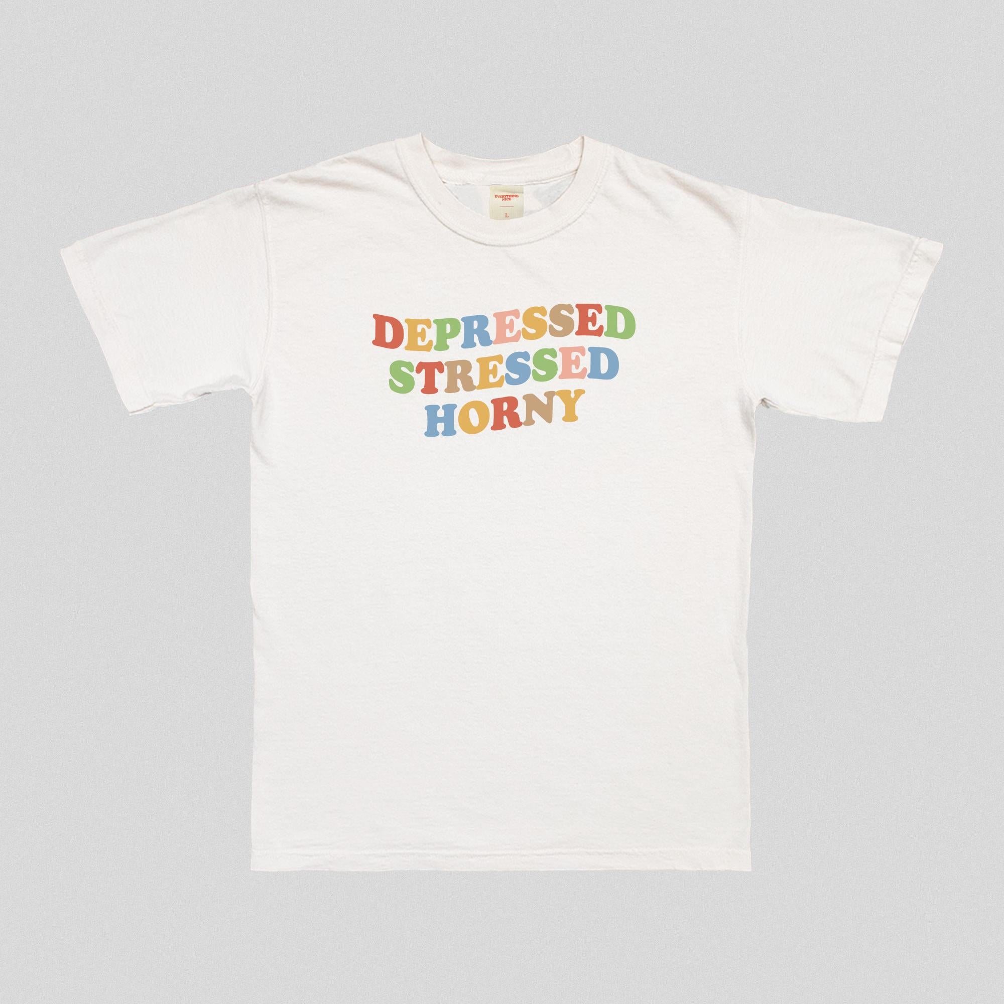 Maglietta "Depresso Stressato Arrapato"