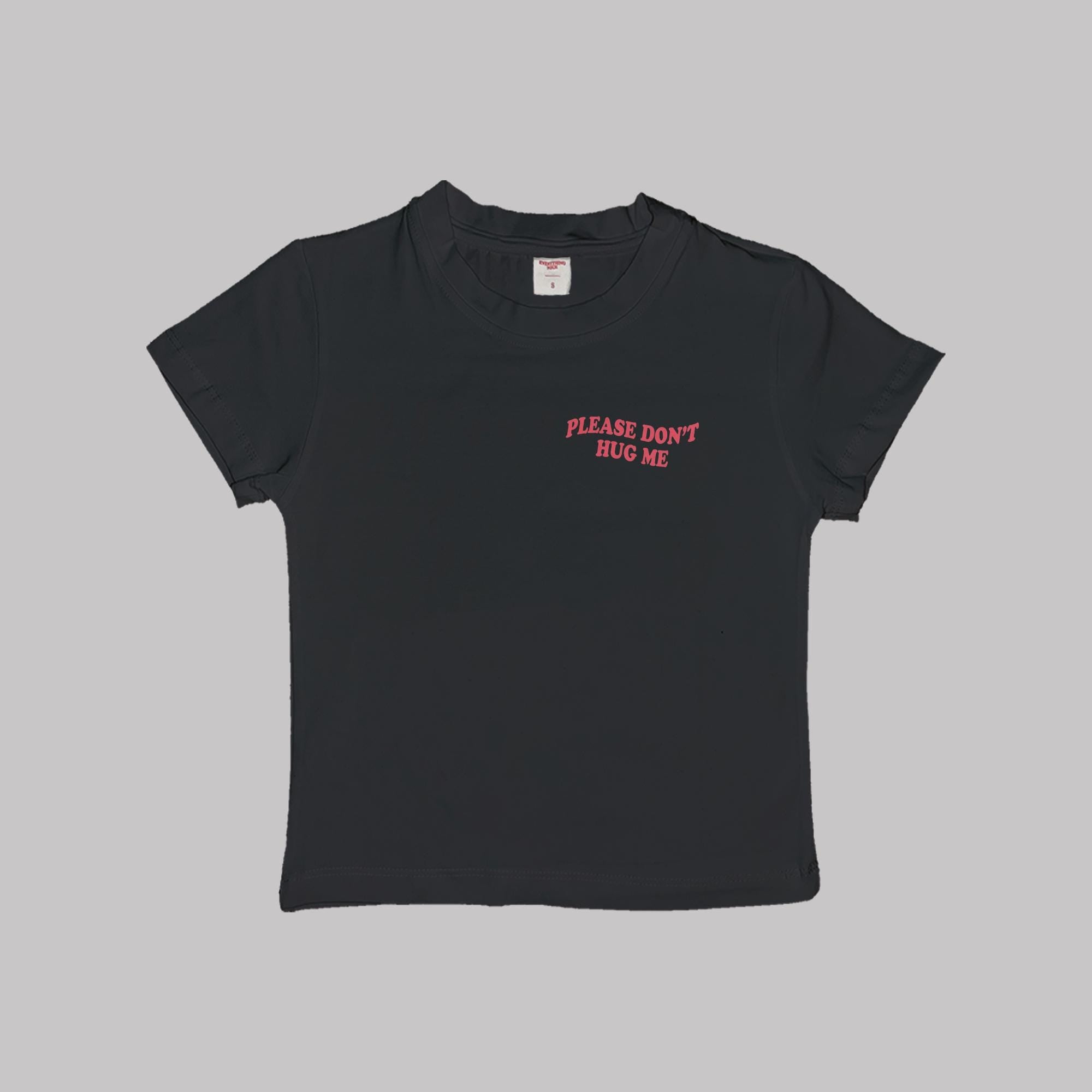 Please Don't Hug Me Baby Tee Crop Top Shirt