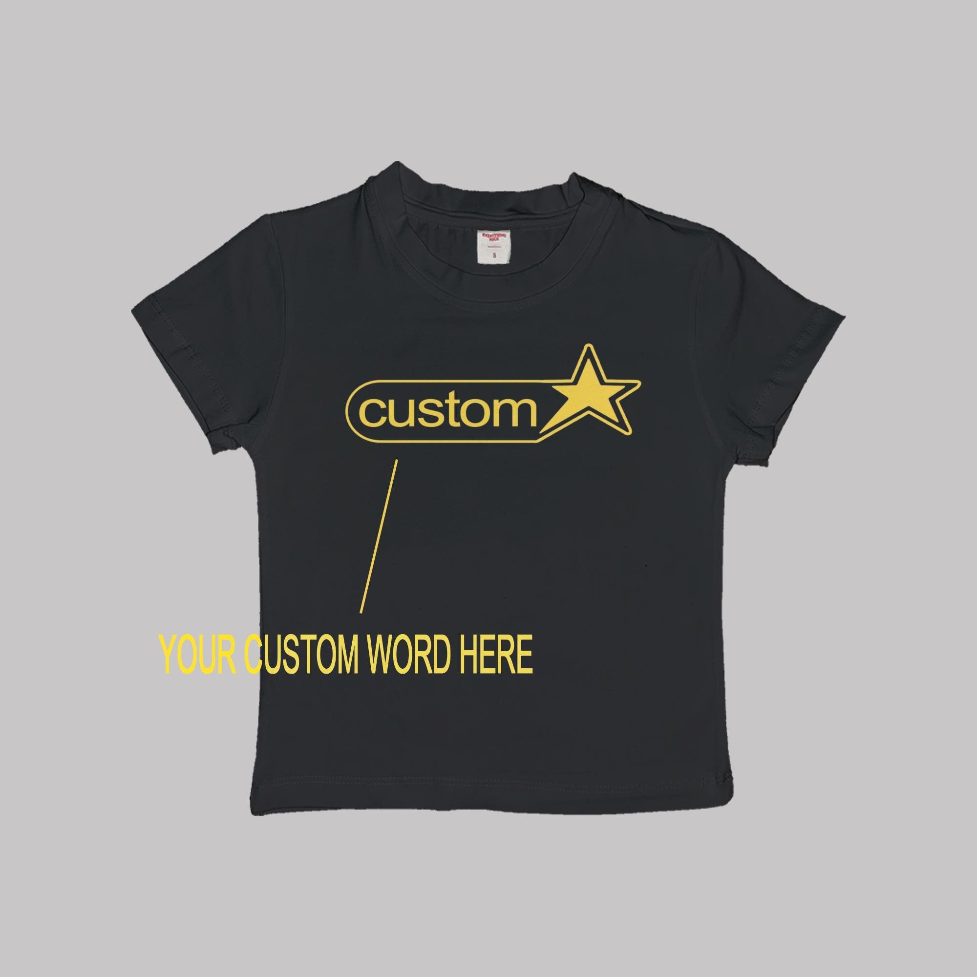 Personaliza tu texto A102 camiseta de bebé