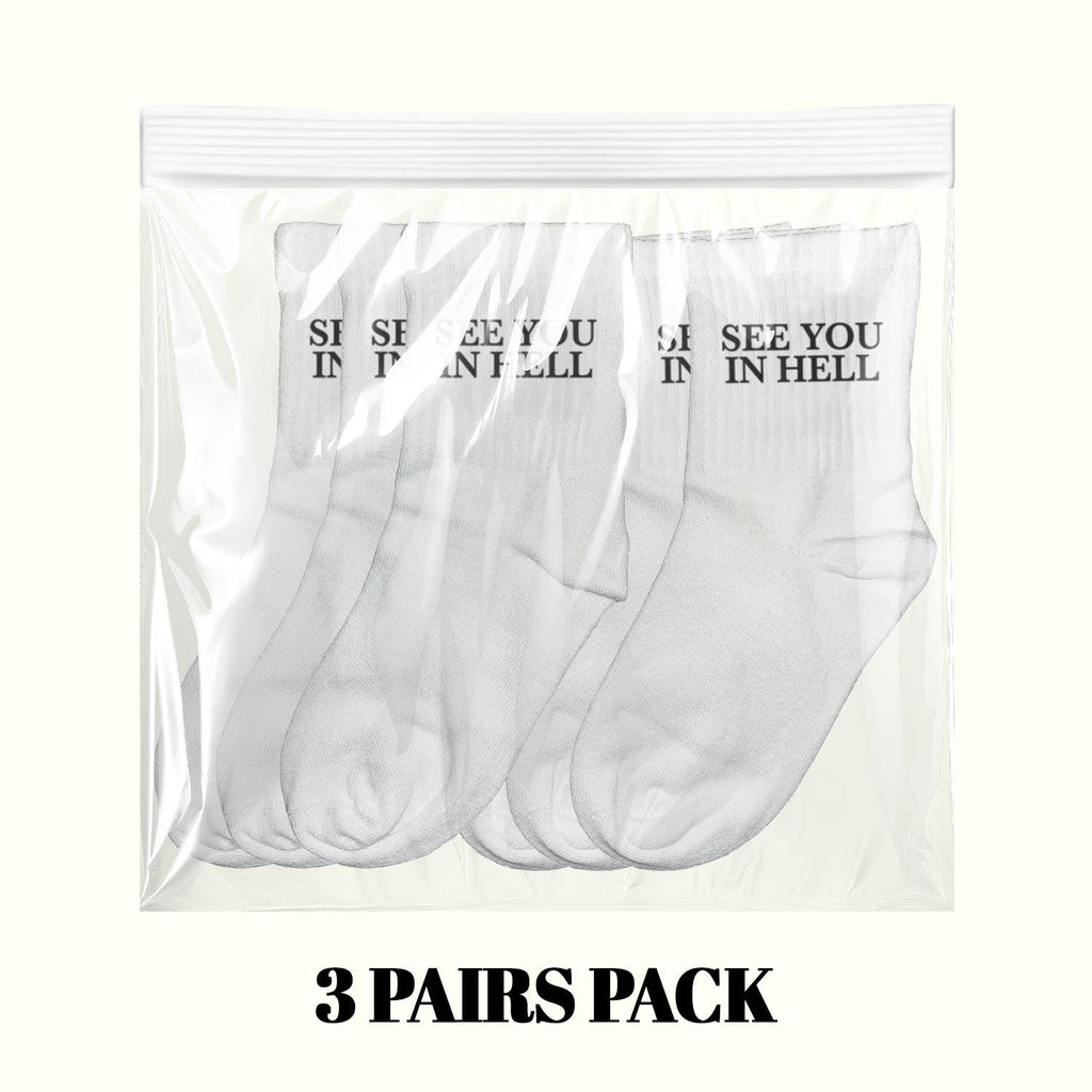 Calcetines See You In Hell (Paquete de 3 Pares)