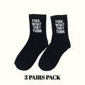 Calcetines "Que se Jodan lo que Piensen" (Paquete de 3 Pares)