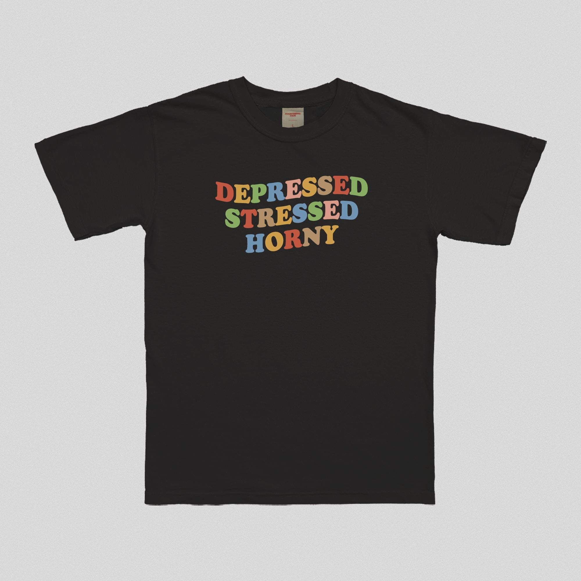 Maglietta "Depresso Stressato Arrapato"