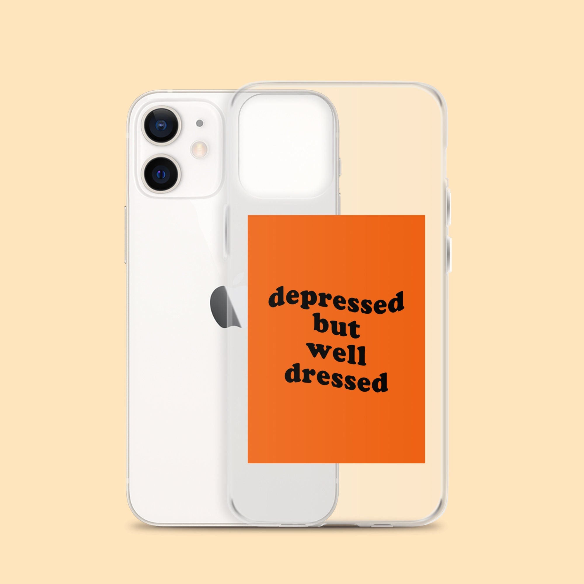 Depressed But Well Dressed iPhone Cases