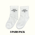 Calcetines "Quiero mi cerebro pre-internet de vuelta" (paquete de 3 pares)