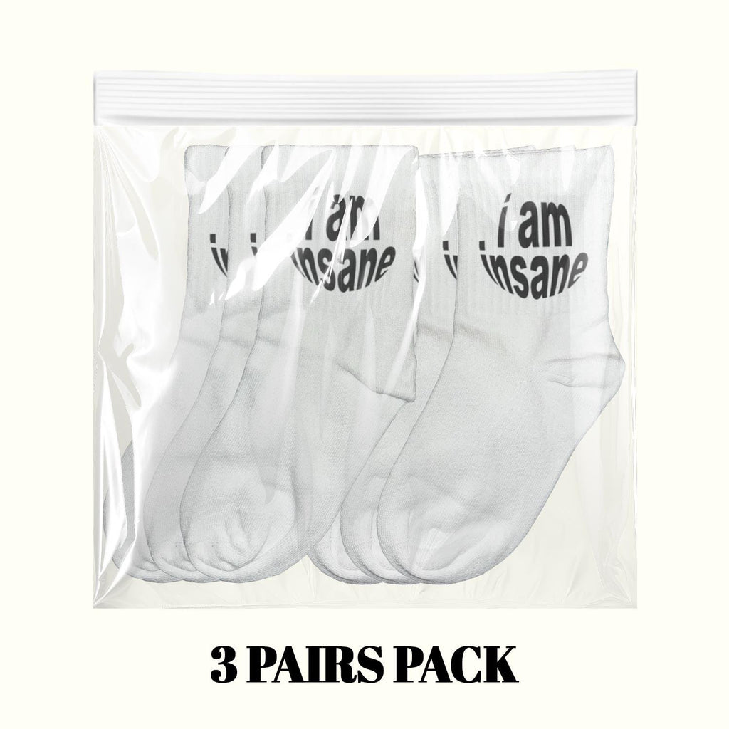 Calcetines I Am Insane (Paquete de 3 Pares)