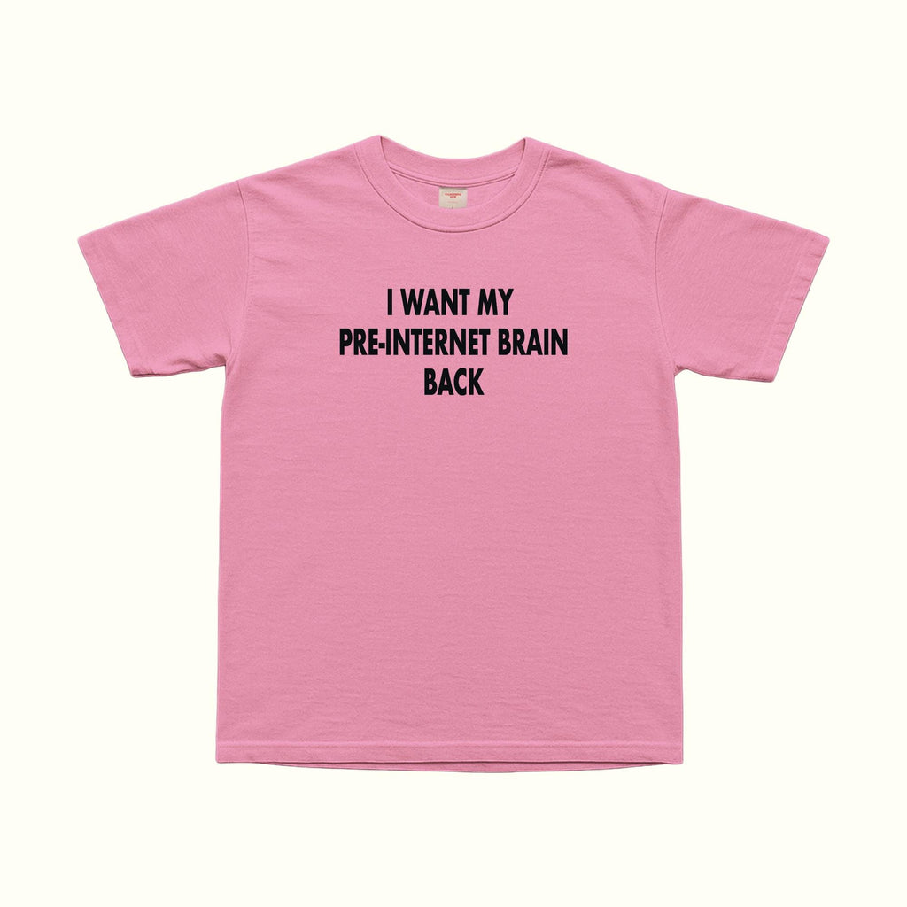 Quiero recuperar mi cerebro de antes de Internet - Camiseta