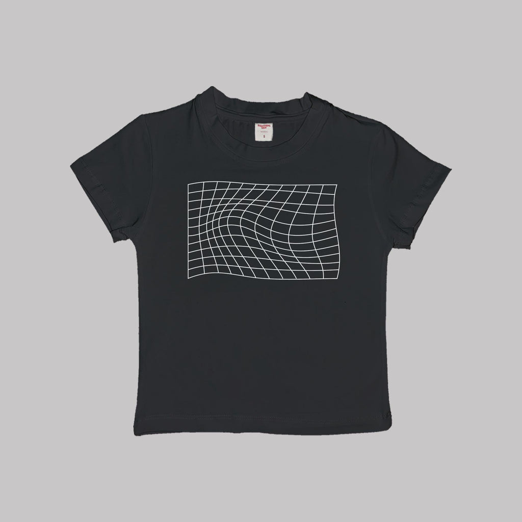 Camiseta corta Y2K con ondas para bebé