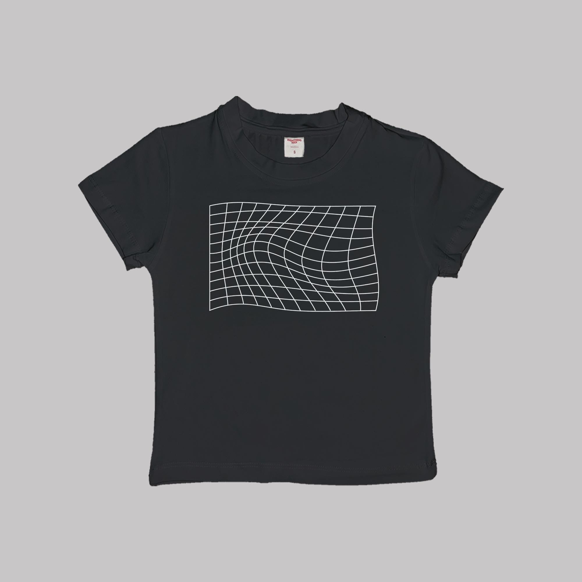 Y2K Wavy Baby Tee Crop Top Shirt
