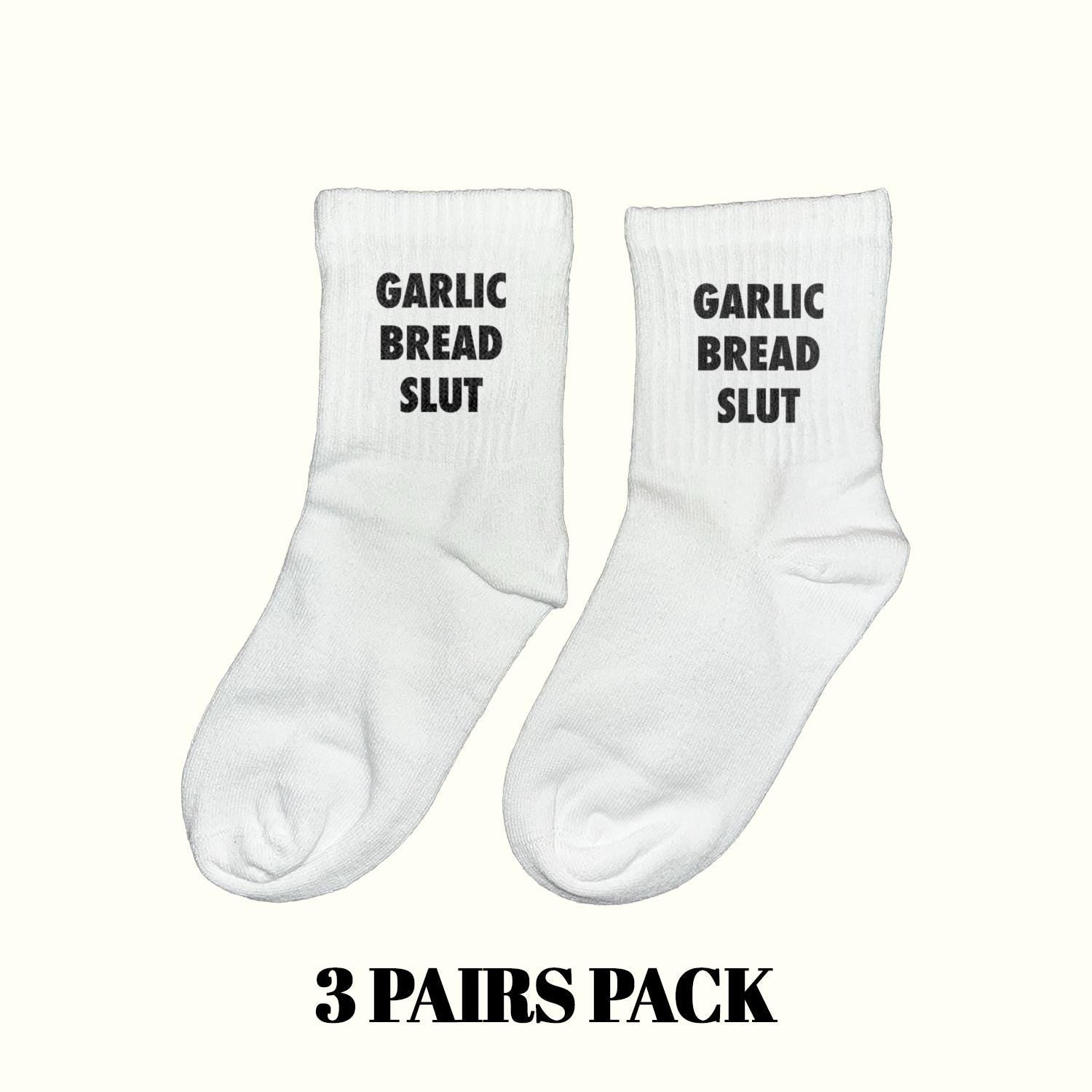 Garlic Bread Slut Socks (3 Pairs Pack)