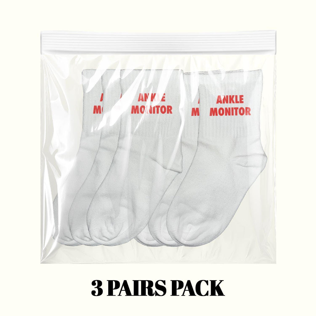Calcetines para tobillera electrónica (Paquete de 3 pares)