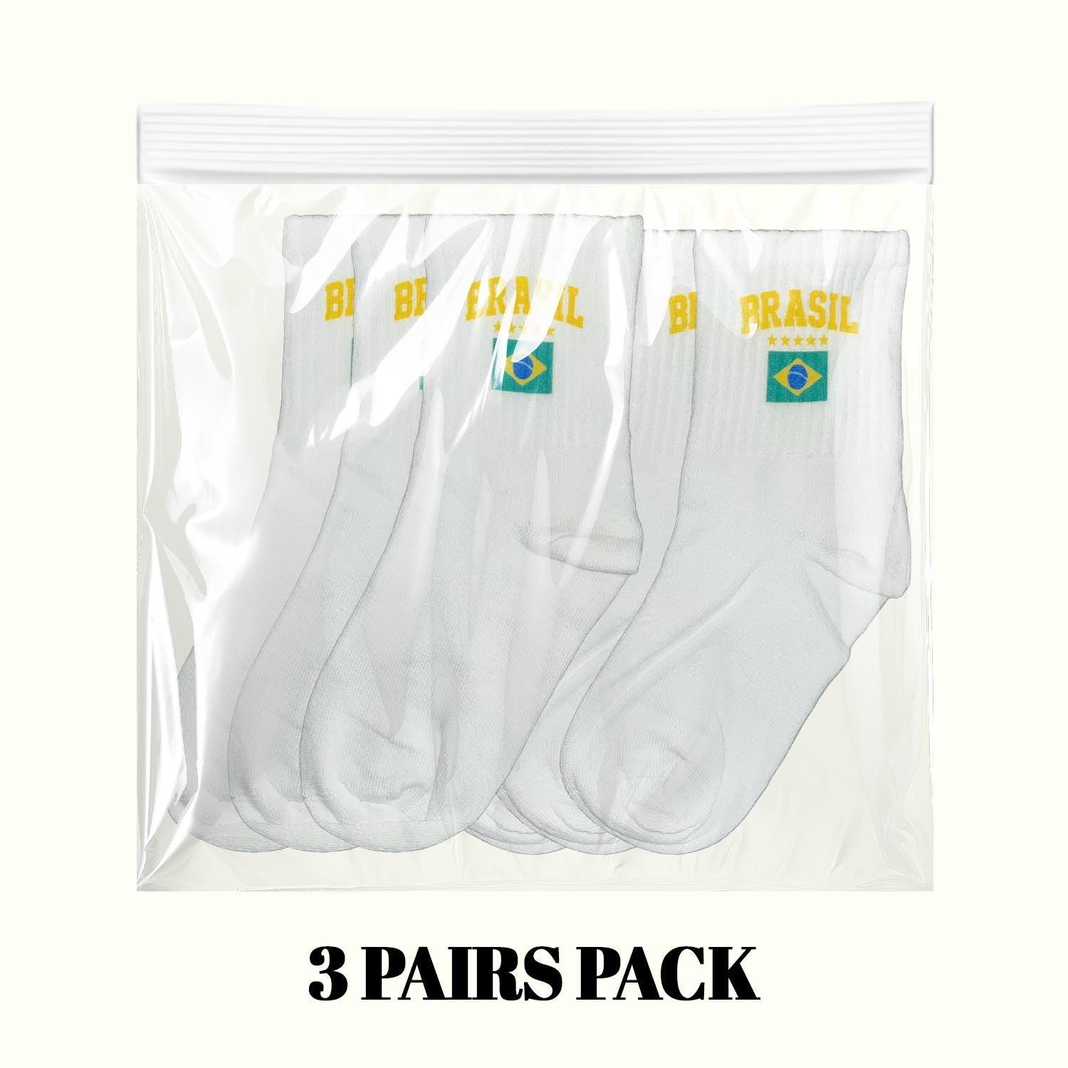 Calcetines Brasil (Paquete de 3 pares)