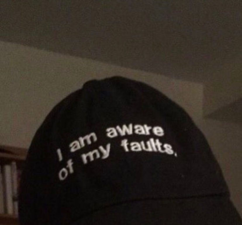 Aware Of My Faults Hat