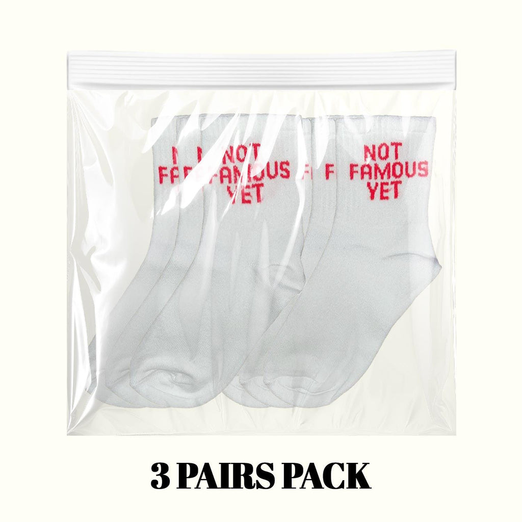 Not Famous Yet Socks (3 Pairs Pack)