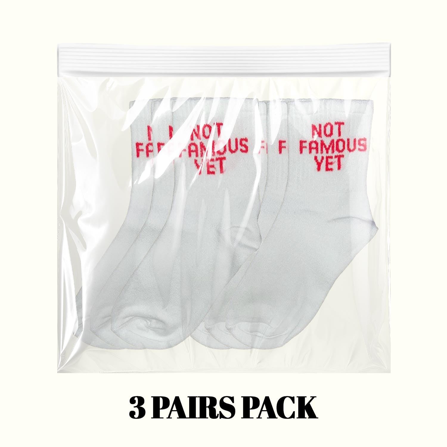 Not Famous Yet Socks (3 Pairs Pack)