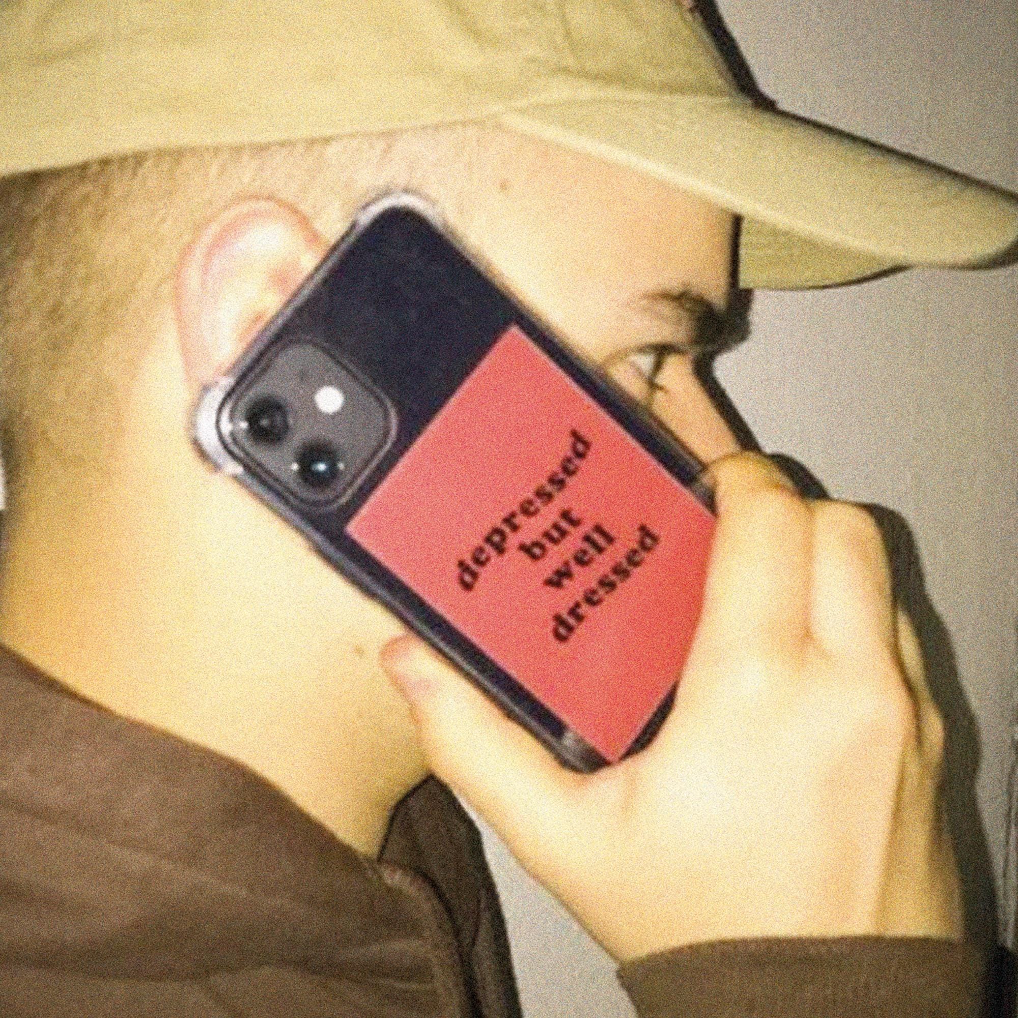 Depressed But Well Dressed iPhone Cases