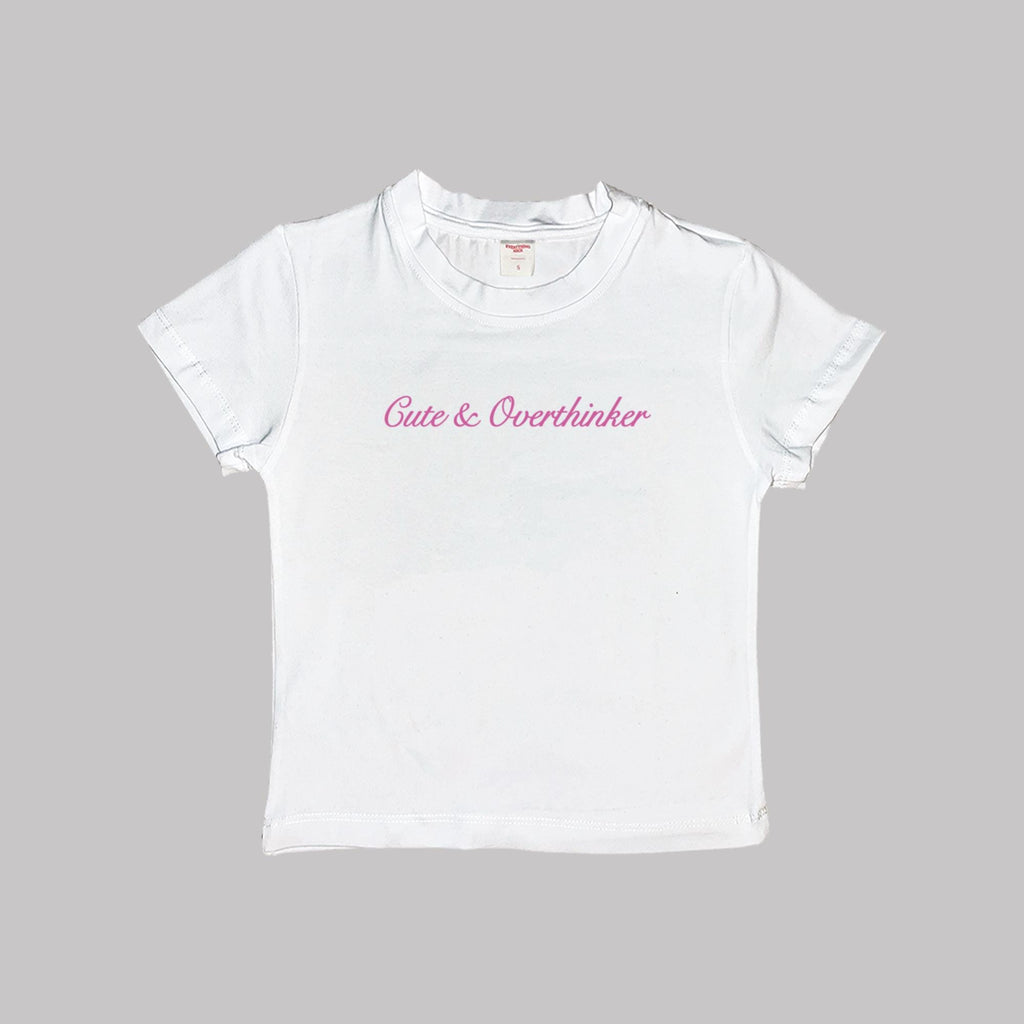 Camiseta Corta de Bebé Linda y Pensativa