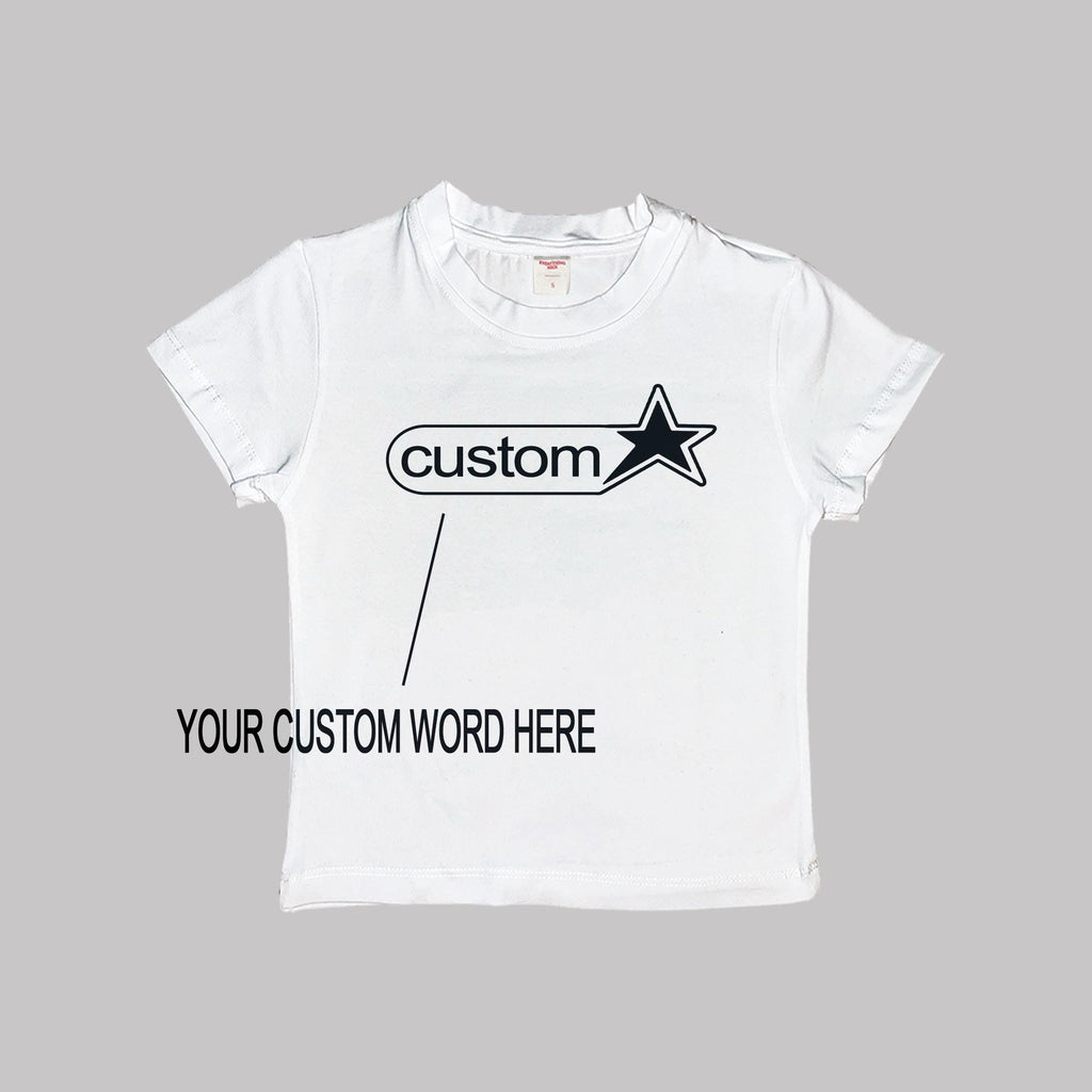 Personaliza tu texto A102 camiseta de bebé
