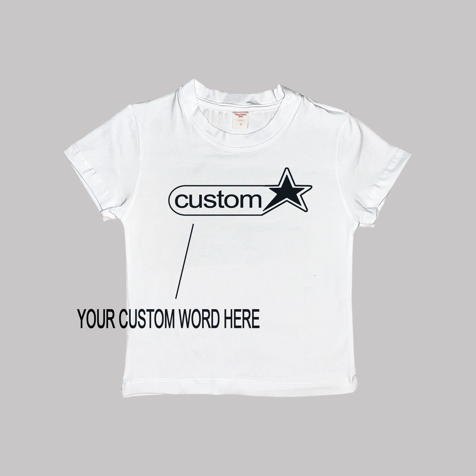 Personaliza tu texto A102 camiseta de bebé