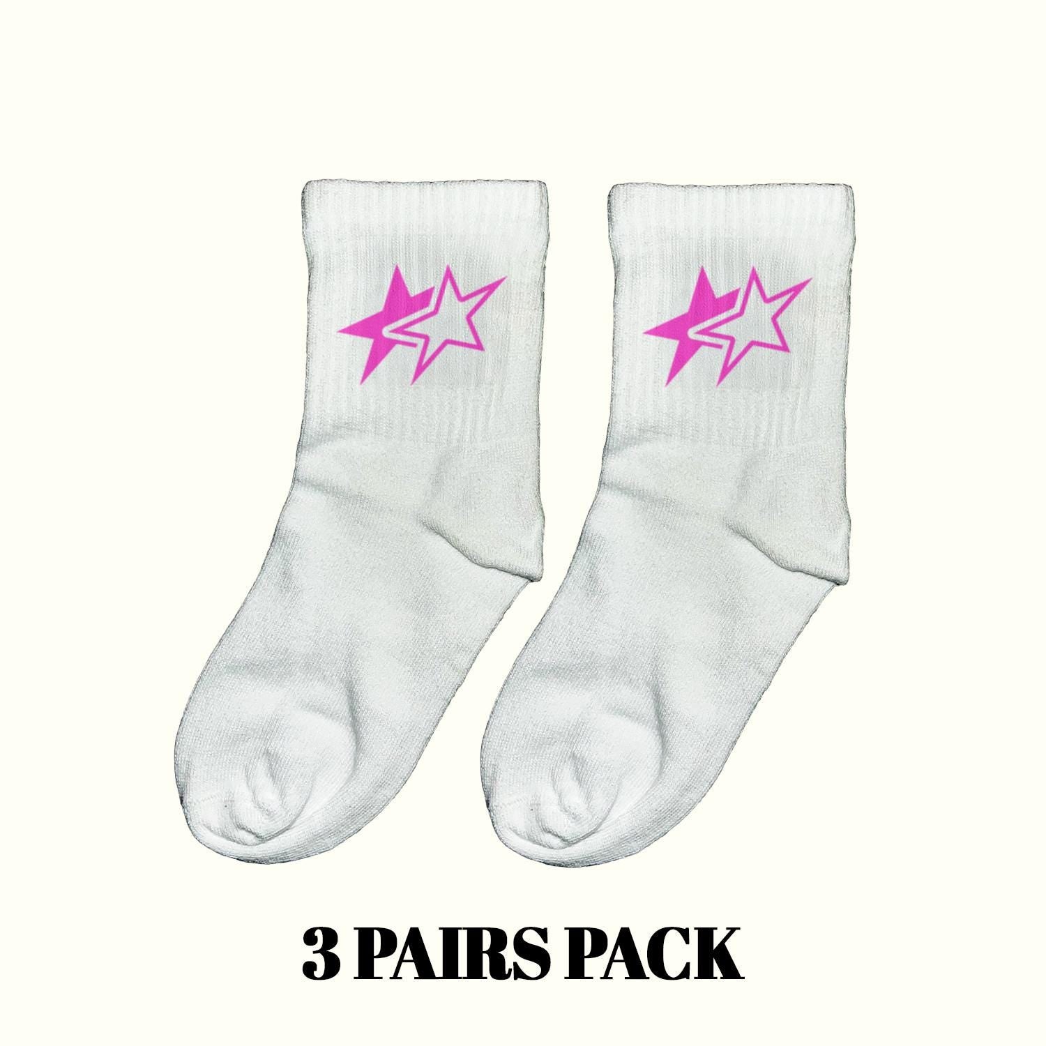 Y2K Stars Socks (3 Pairs Pack)