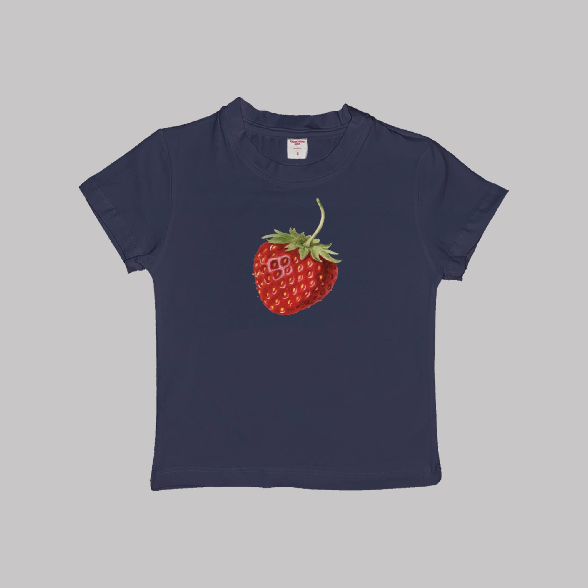 Strawberry Fruit Baby Tee Crop Top Shirt