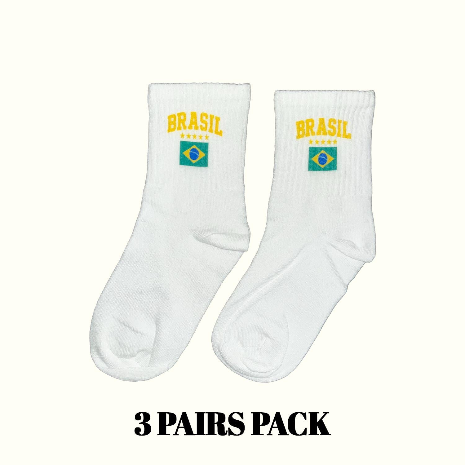 Calcetines Brasil (Paquete de 3 pares)