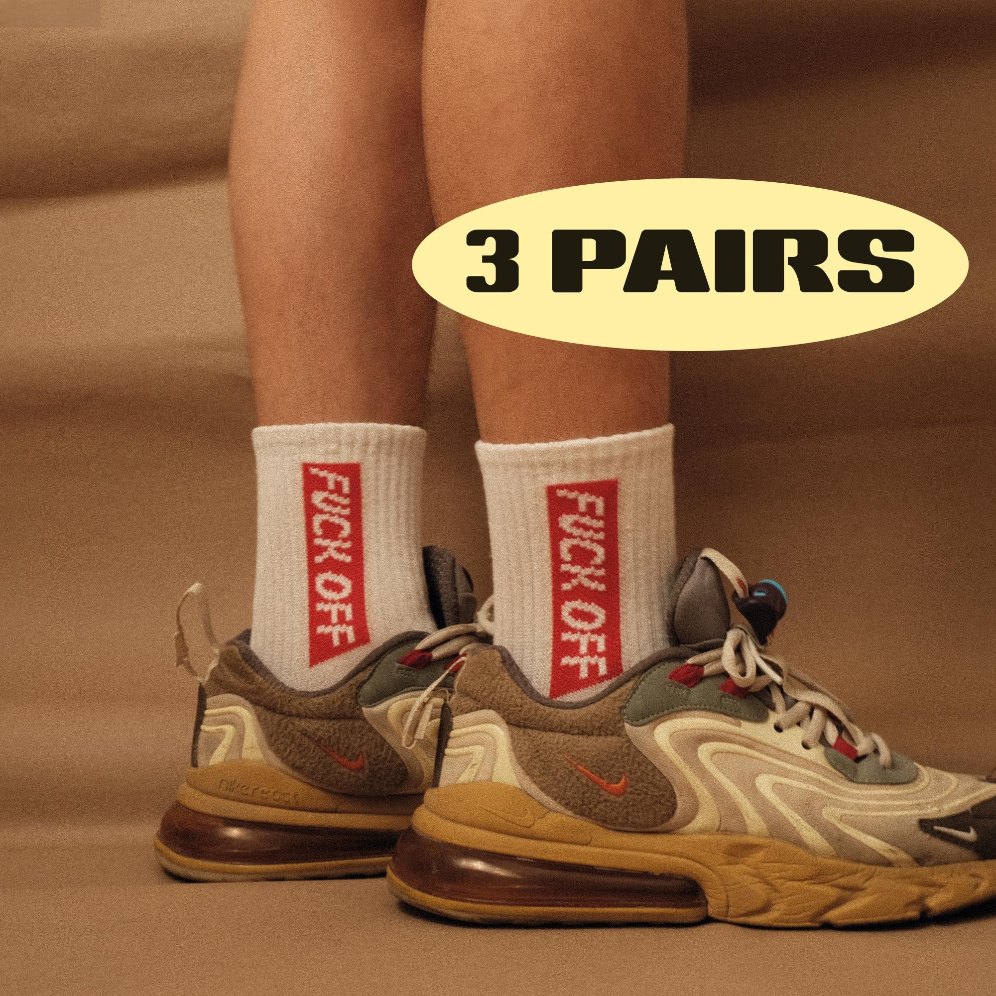 Fuck Off Socks (3 Pairs Pack)