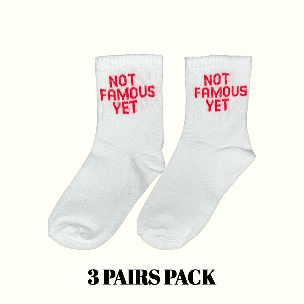 Not Famous Yet Socks (3 Pairs Pack)