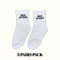 Calcetines Chúpame la p**a (Paquete de 3 pares)