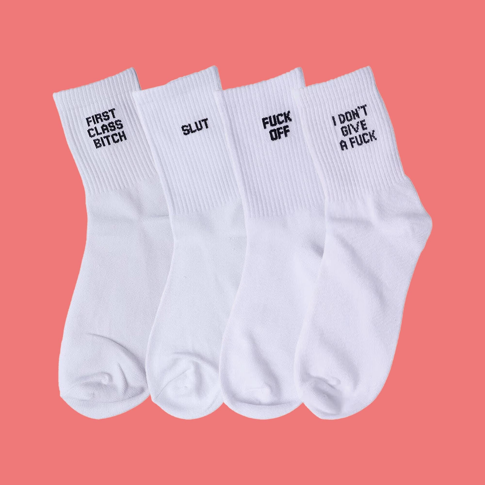 Me Importa Un Carajo - Puta - Perra de Primera Clase - Calcetines Que Te Den Por Culo