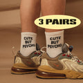 Cute But Psycho Socks (3 Pairs Pack)