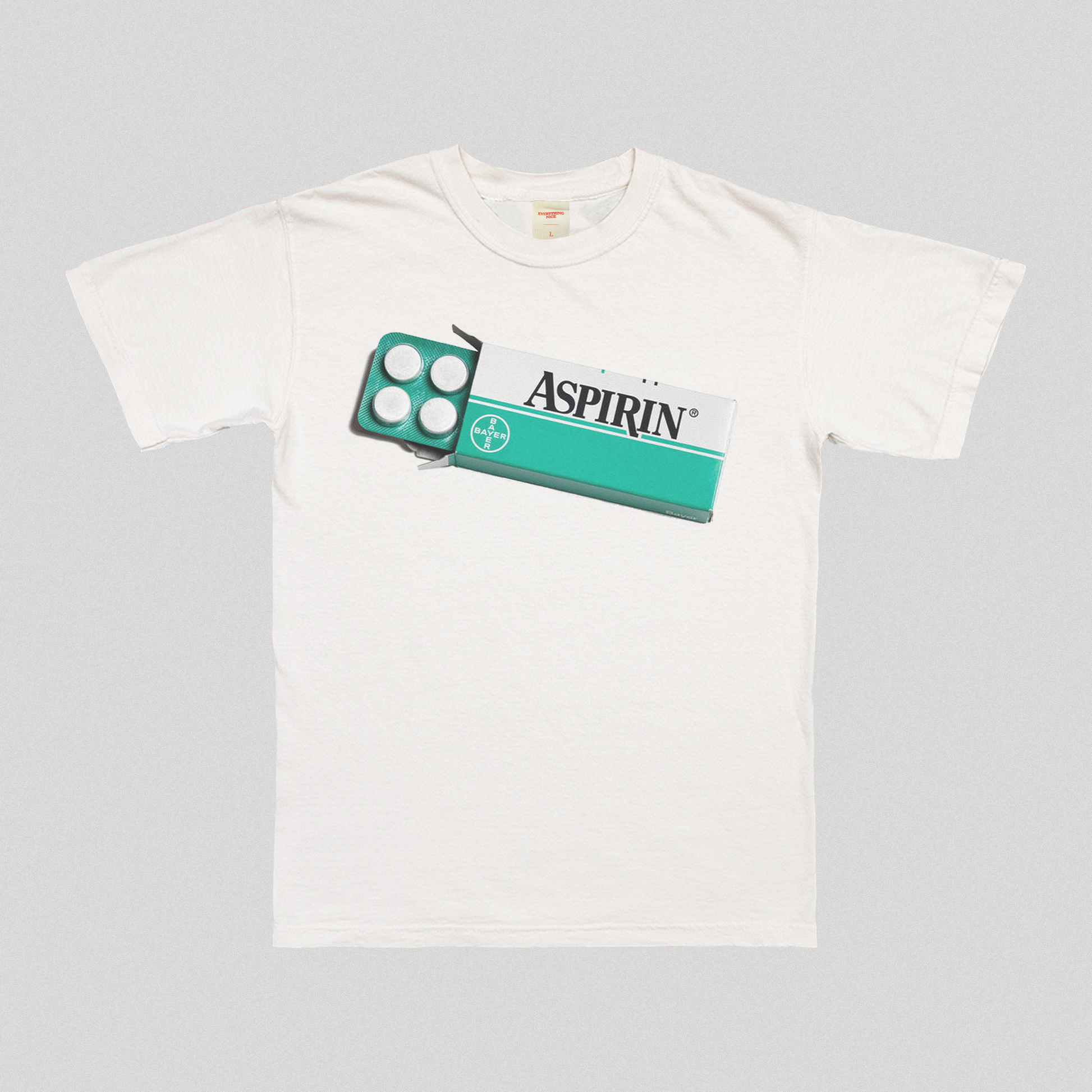 Aspirin T-Shirt XXL Dreamer Store aspirin box dreamer store dreamerstorenet logo t-shirt tee shirt tshirt