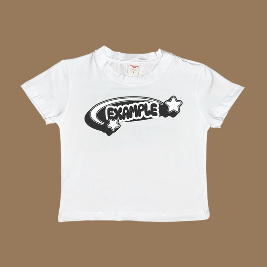 Custom A100 Baby Tee Dreamer Store baby tee crop top cropped custom baby tee customization customized personalized shirt short sleeve t-shirt tank tee won't y2k your text