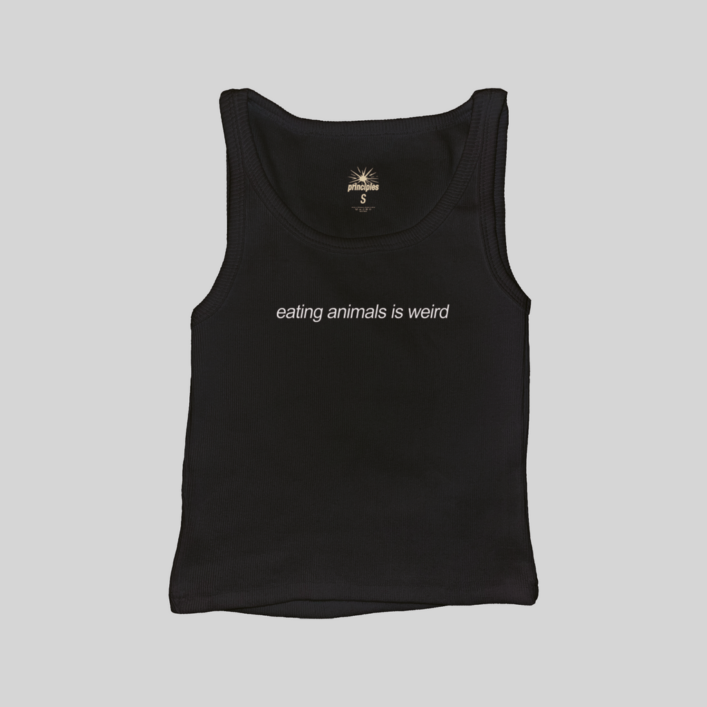 Eating Animals Is Weird Muscle Tank Top
