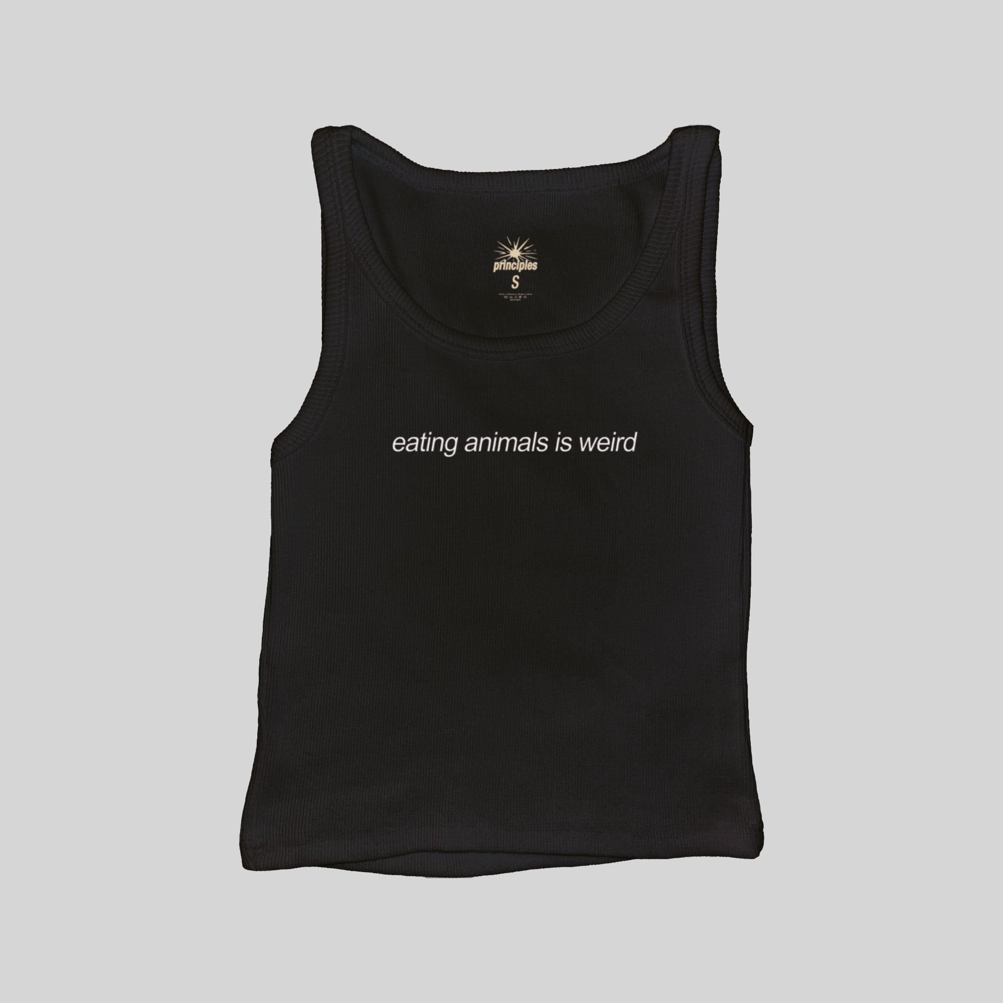 Eating Animals Is Weird Muscle Tank Top