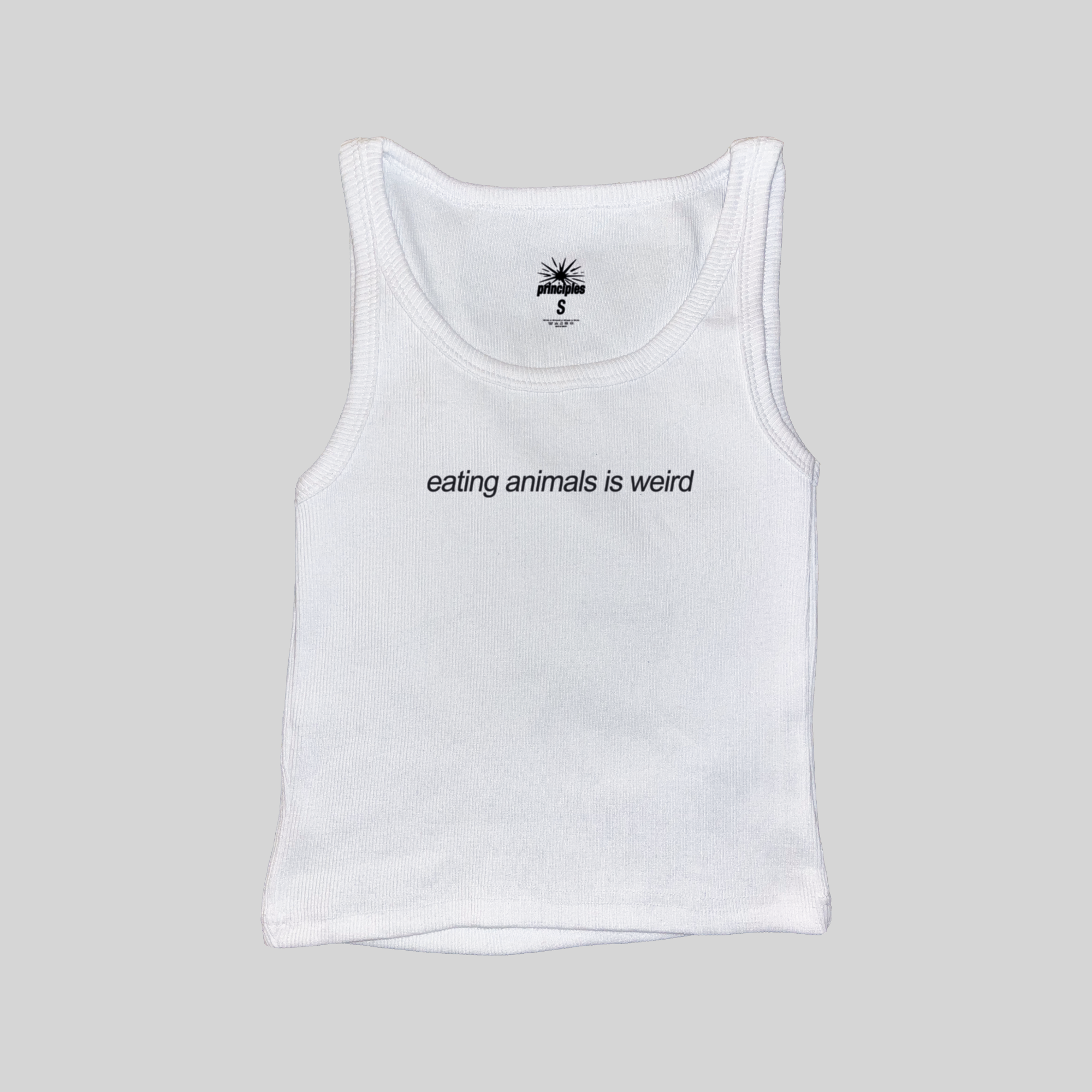 Eating Animals Is Weird Muscle Tank Top