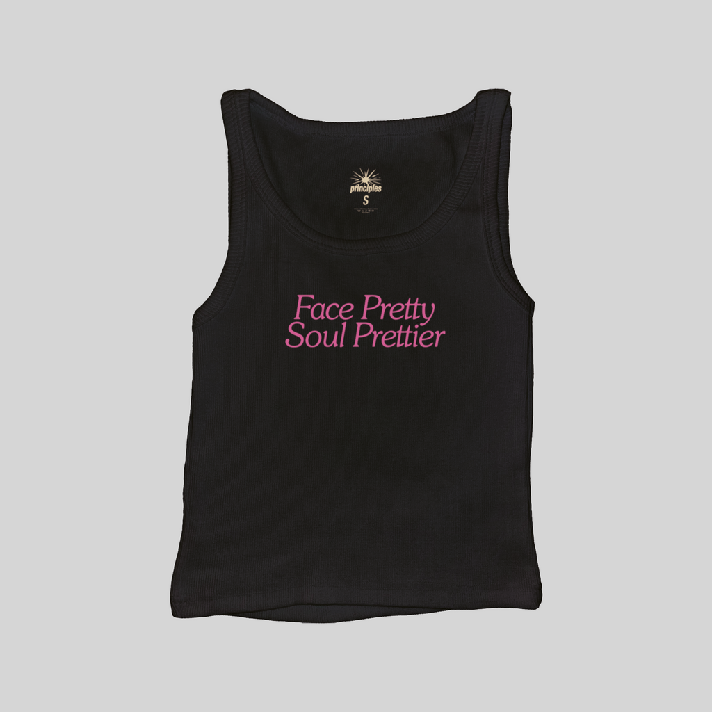 Face Pretty Soul Prettier Muscle Tank Top