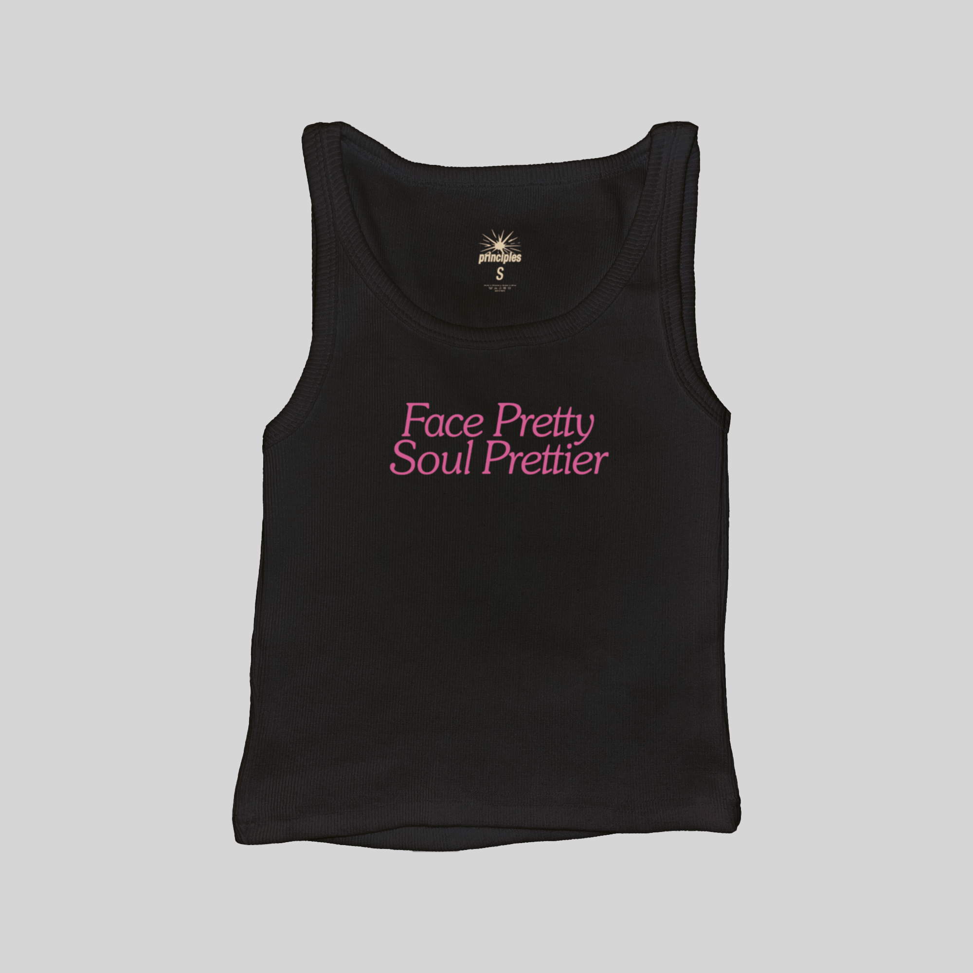 Face Pretty Soul Prettier Muscle Tank Top