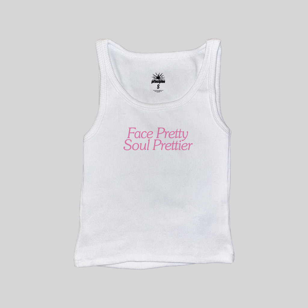 Face Pretty Soul Prettier Muscle Tank Top