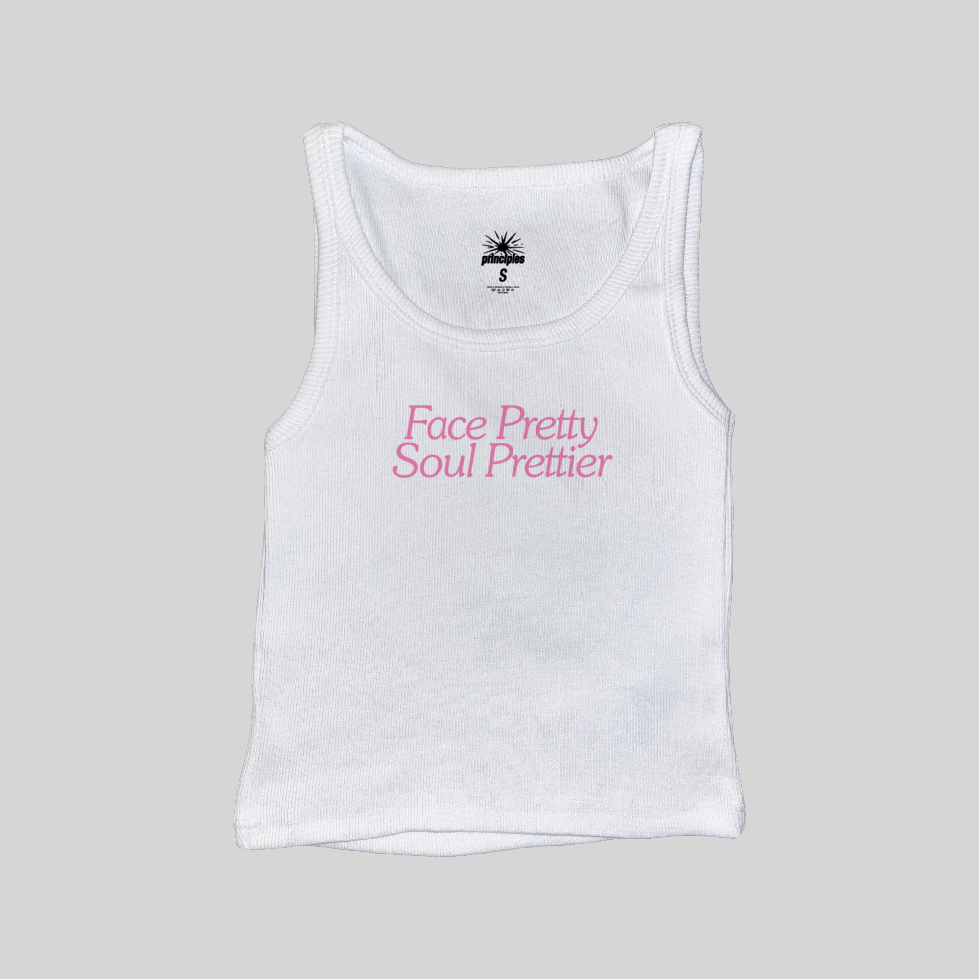 Face Pretty Soul Prettier Muscle Tank Top