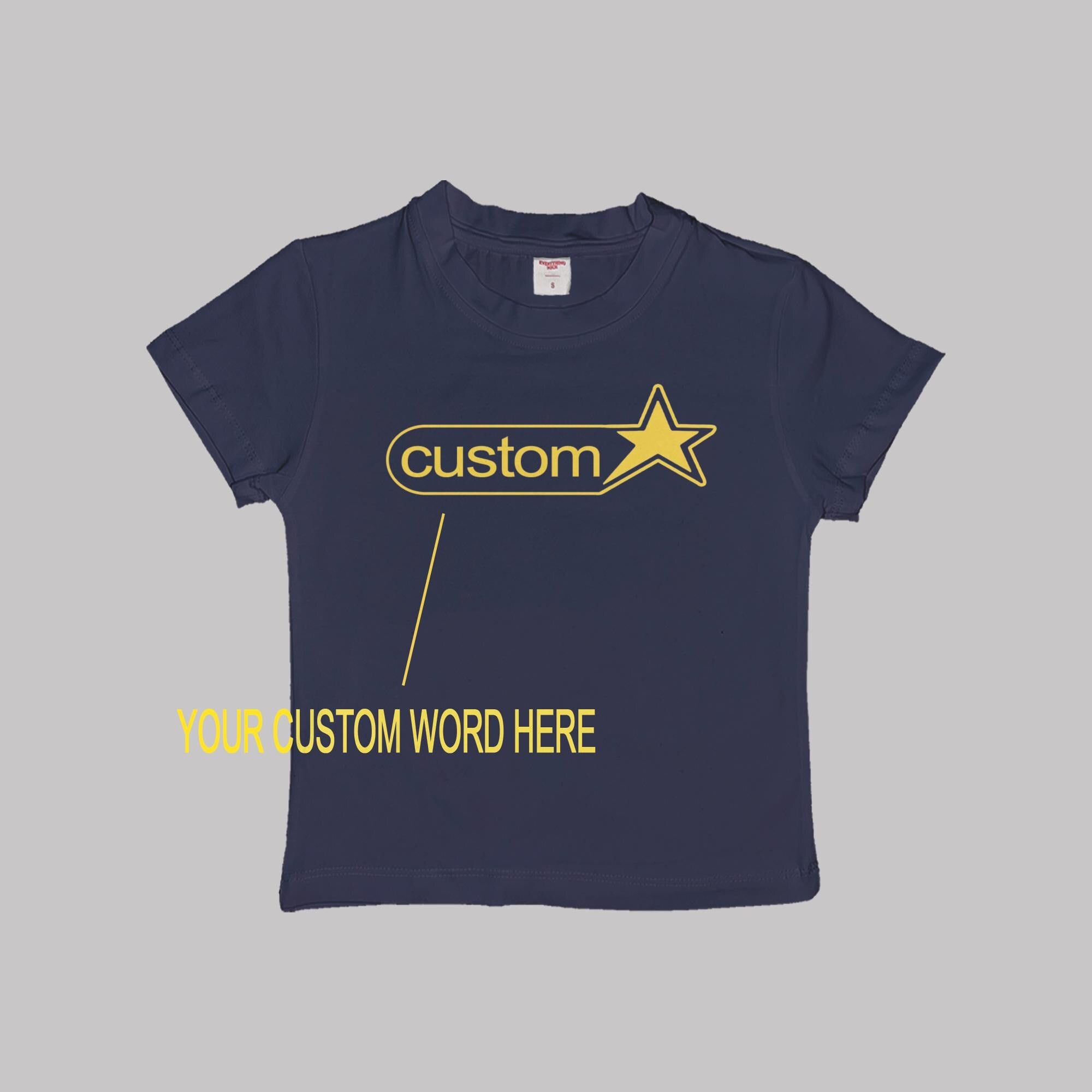 Personaliza tu texto A102 camiseta de bebé