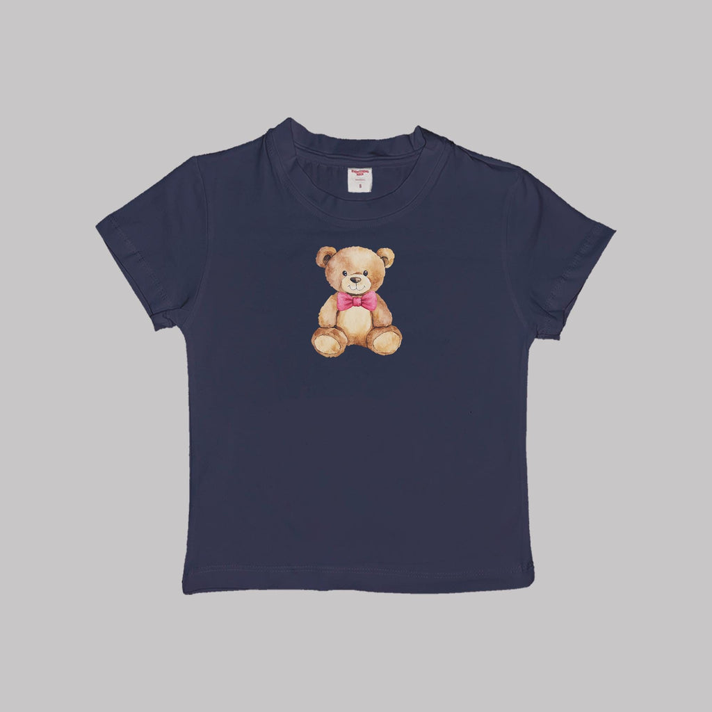 Bear Watercolor Baby Tee Crop Top Shirt