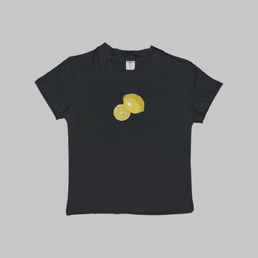 Camiseta corta de bebé de limón