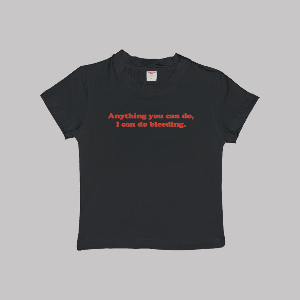 Puedo hacer camisetas cortas para bebés sangrantes