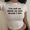 Camiseta para bebé "No estoy borracha"