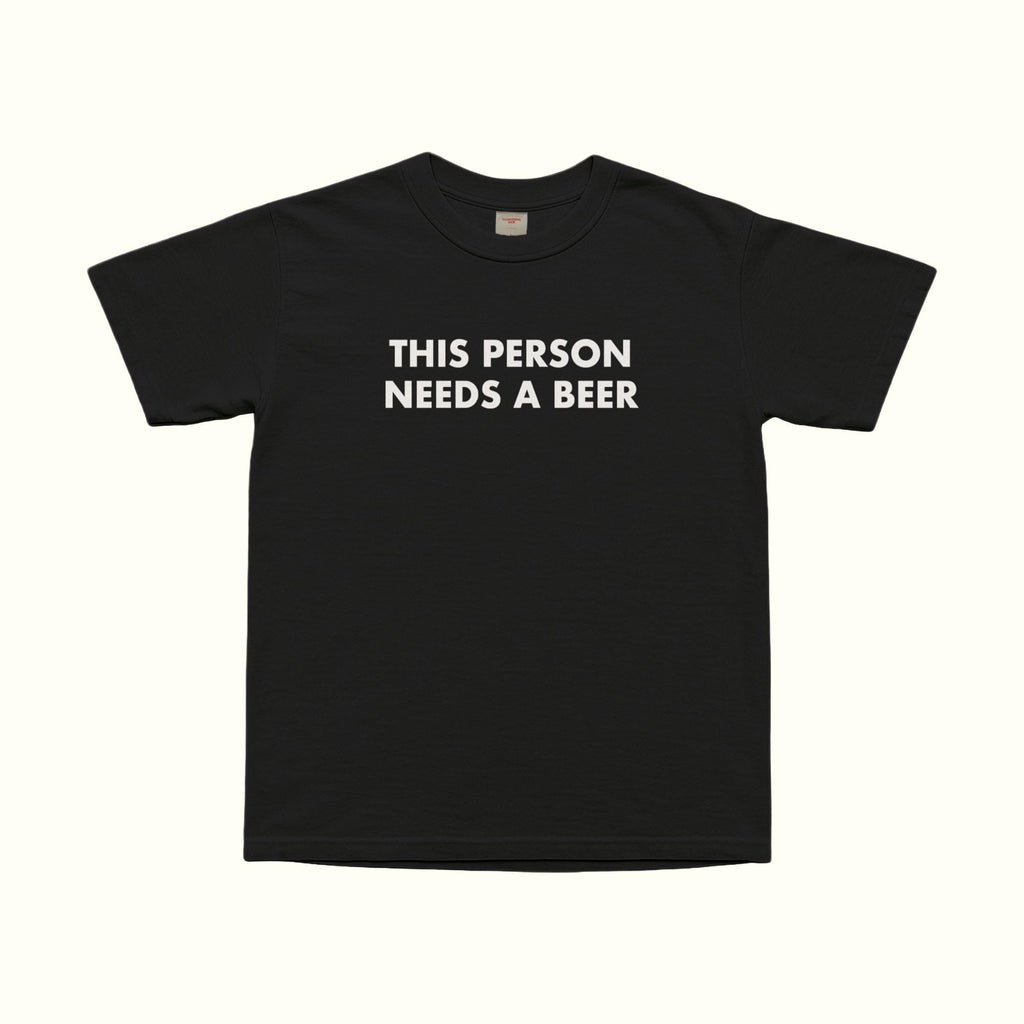 Esta persona necesita una camiseta de cerveza