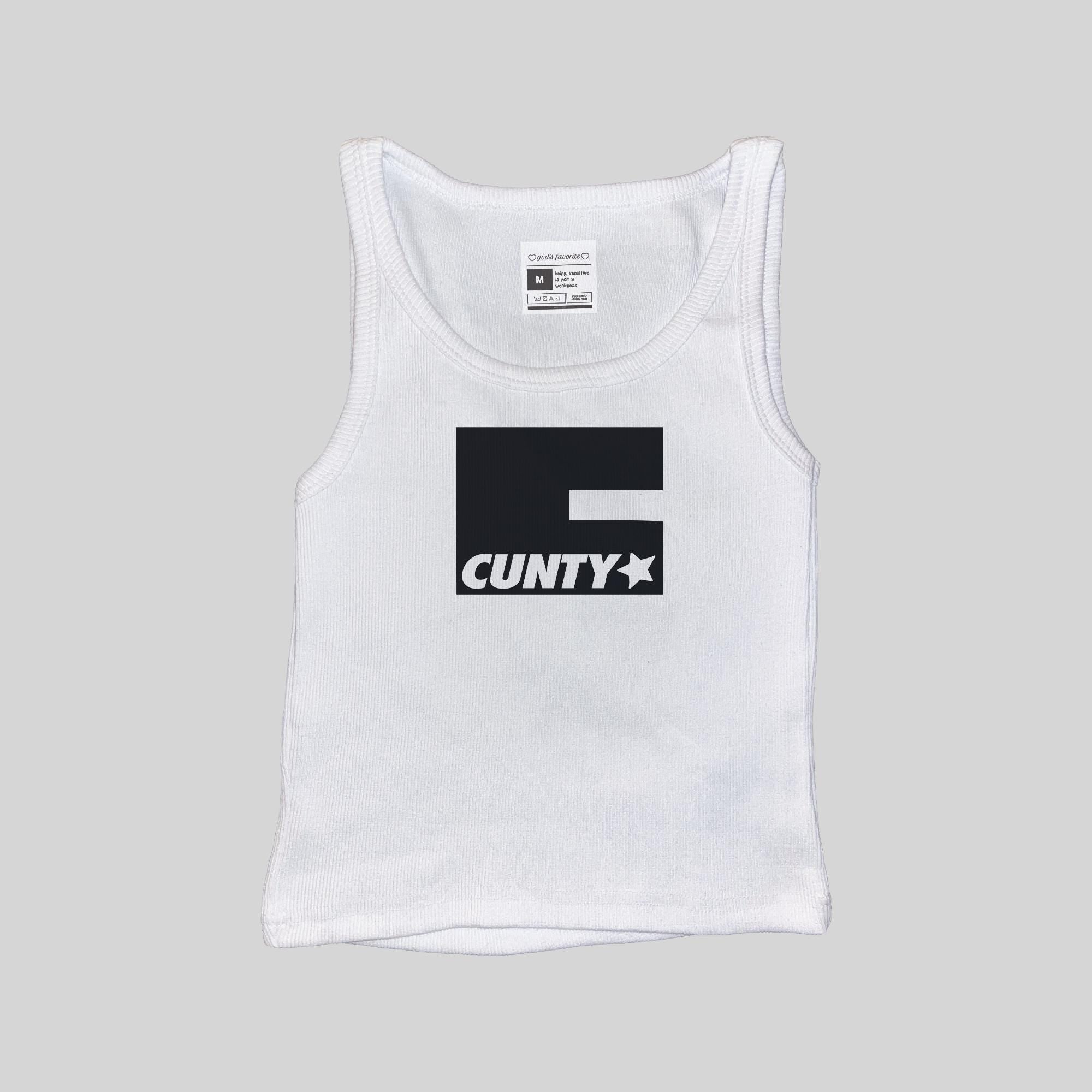 Cunty Ribbed Muscle Tank Top